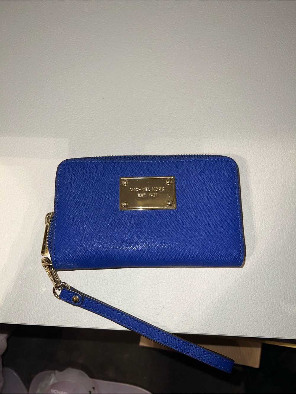 MICHAEL Michael Kors Electric Blue Zip Wallet